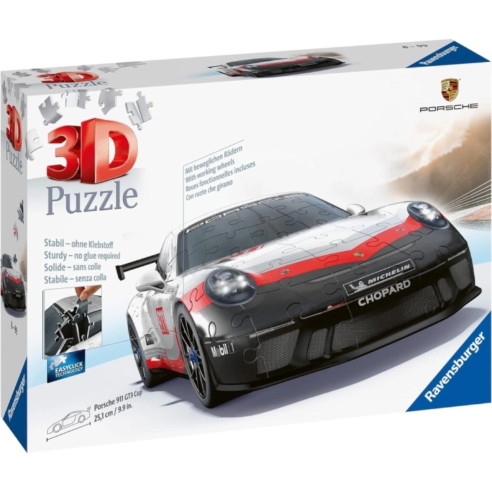 porsche 911 gt cup - puzzle 3d