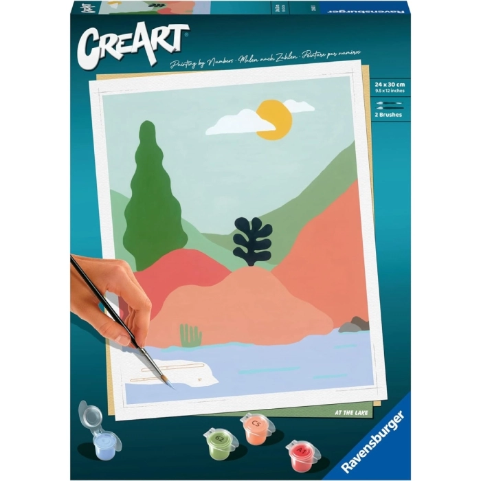 Ravensburger - CreArt Al lago, Kit per Dipingere con i Numeri, Contiene  Tavola Prestampata 24x30 cm, Pennello, Colori e Accessori, Gioco Creativo e  Relax per Adulti 14+ Anni a 19,99 €