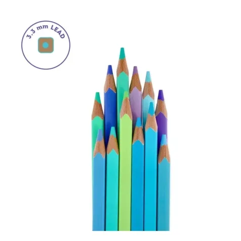 live colourfully - set di 12 pastelli ocean palette