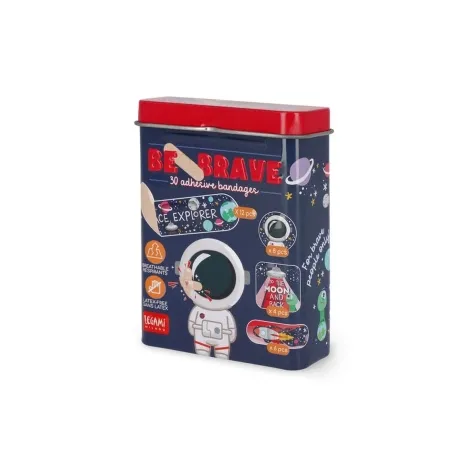 be brave - set di 30 cerotti sagomati stampati - spazio