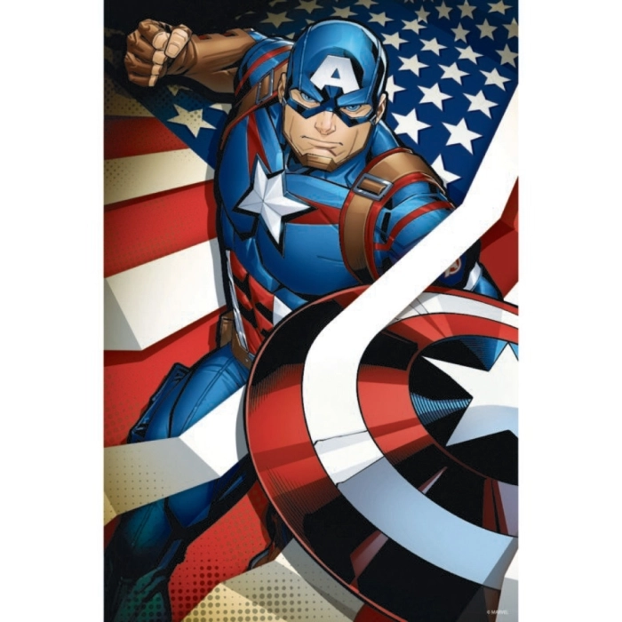 marvel captain america - 3d puzzle in a tin - puzzle 300 pezzi
