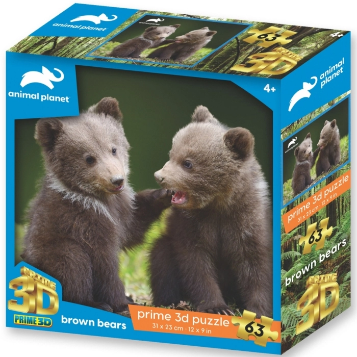 orsi bruni - puzzle 63 pezzi