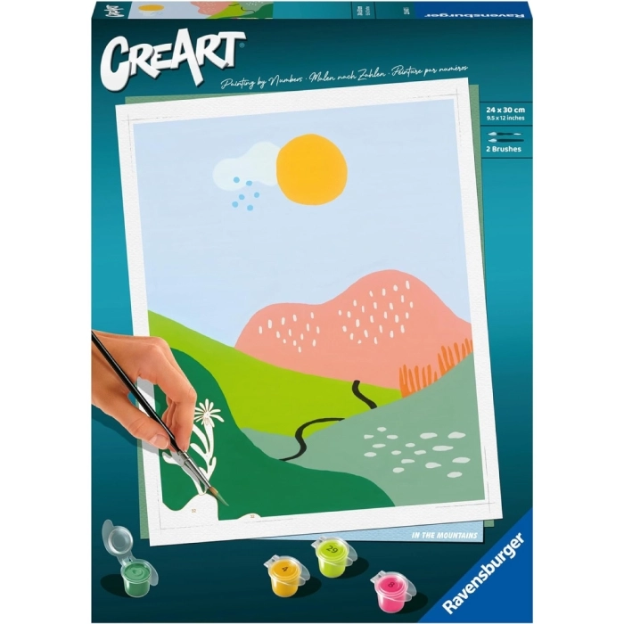 Ravensburger - CreArt In montagna, Kit per Dipingere con i Numeri, Contiene  Tavola Prestampata 24x30 cm, Pennello, Colori e Accessori, Gioco Creativo e  Relax per Adulti 14+ Anni a 19,99 €