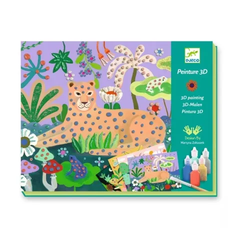 pittura a rilievo - foresta tropicale: 1