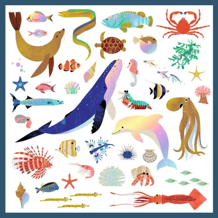 160 stickers - oceano