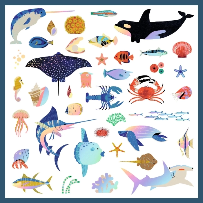 160 stickers - oceano
