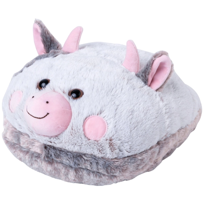 peluche scaldapiedi - mucca 30cm