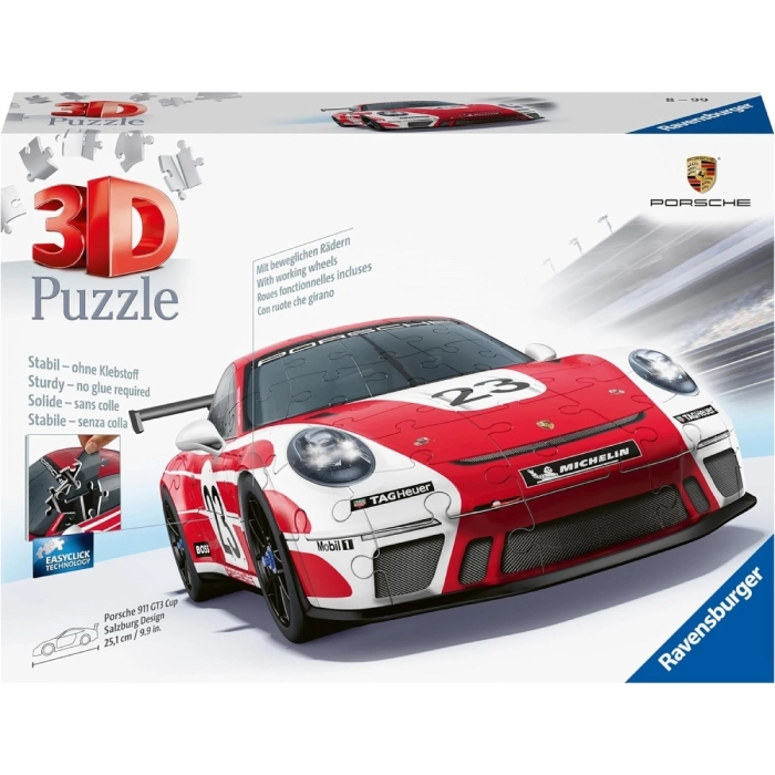 porsche 911 gt3 cup salzburg - puzzle 3d