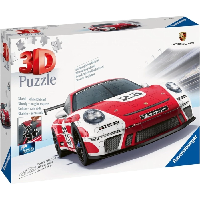 porsche 911 gt3 cup salzburg - puzzle 3d