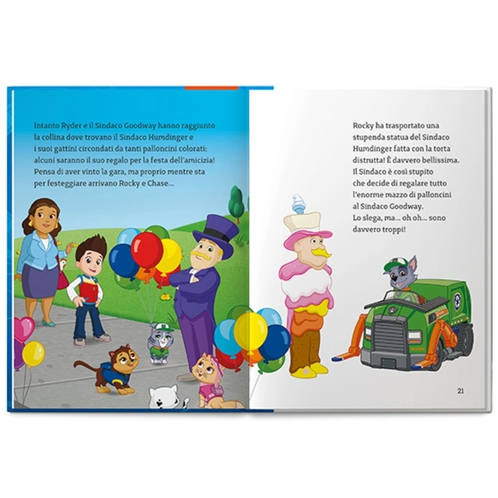 faba raccontastorie - paw patrol i cuccioli salvano la festa - libro con storia: 2