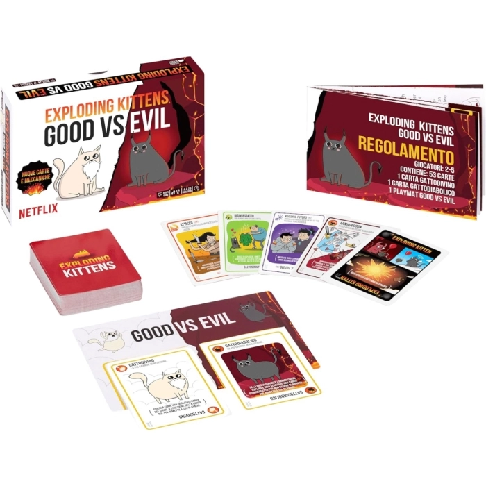 exploding kittens - good vs evil