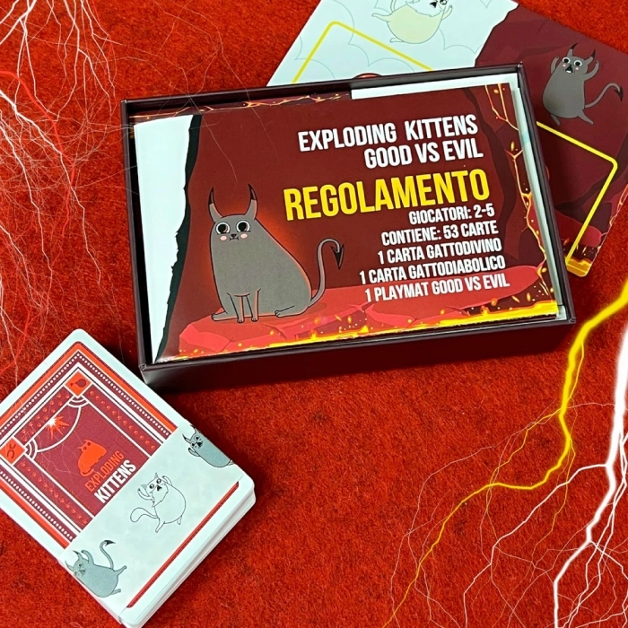 exploding kittens - good vs evil