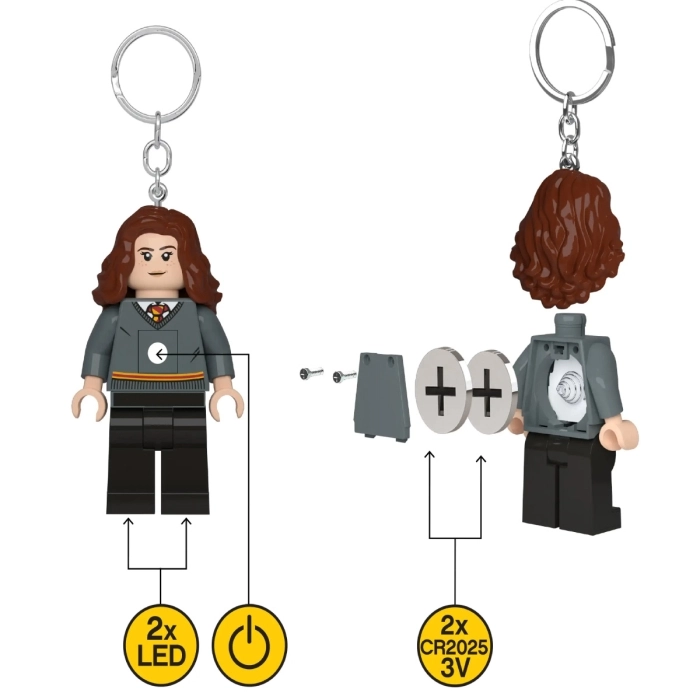 ke199h - harry potter - hermione - portachiavi con torcia led: 5
