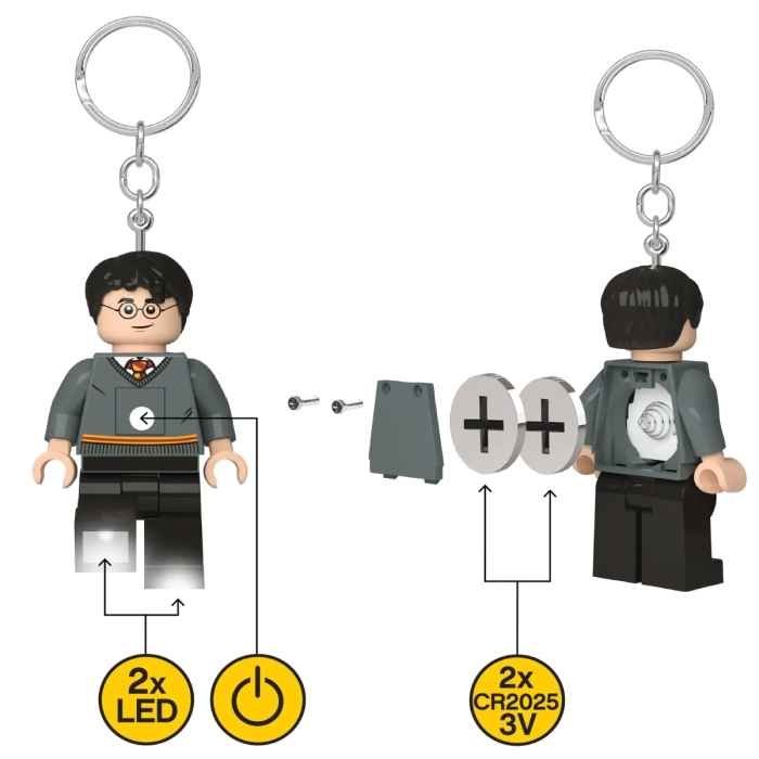 ke201h - harry potter - harry - portachiavi con torcia led: 5
