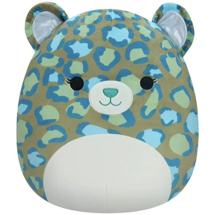 squishmallows - enos leopard - peluche 30cm