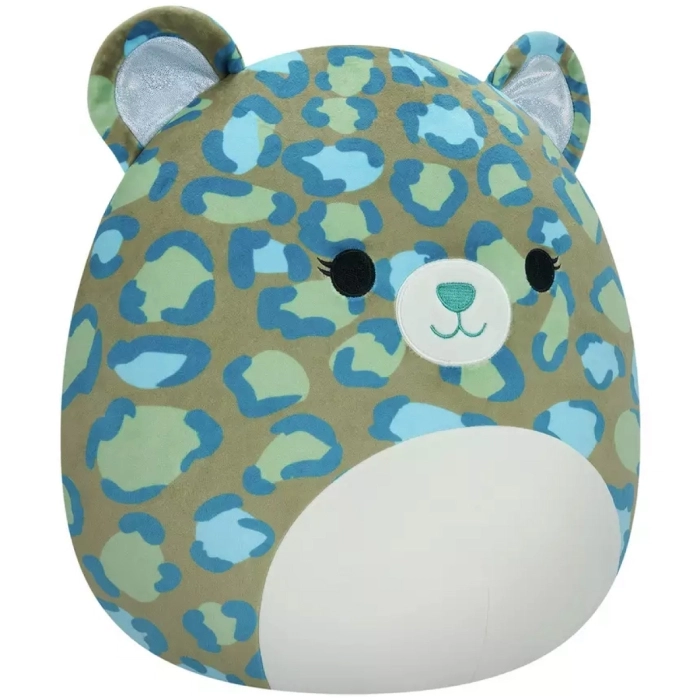 squishmallows - enos leopard - peluche 30cm