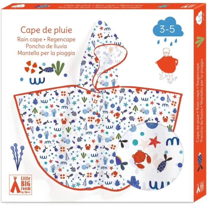 mantellina da pioggia oceano taglia 3-5 anni