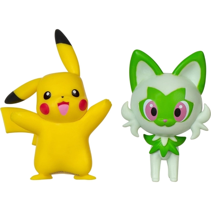 pokemon - battle figure pack - pikachu / sprigatito