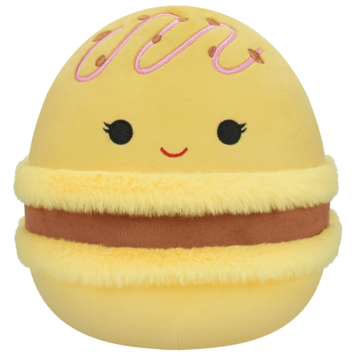 squishmallows - visconti lemon and chocolate macaron - peluche 20cm