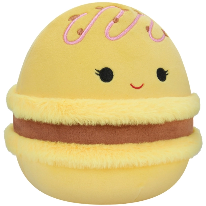 squishmallows - visconti lemon and chocolate macaron - peluche 20cm