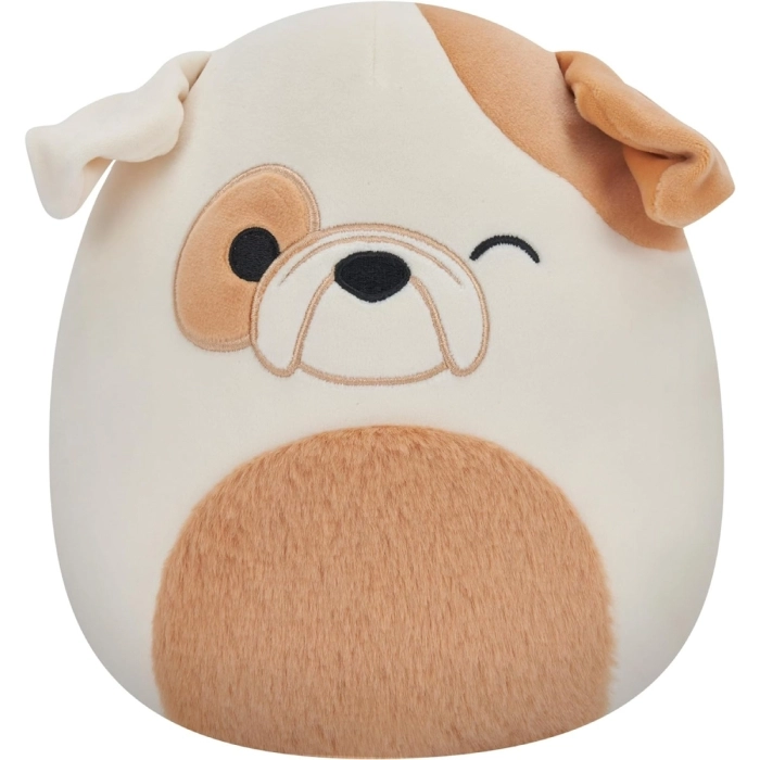 squishmallows - brock the bulldog - peluche 20cm