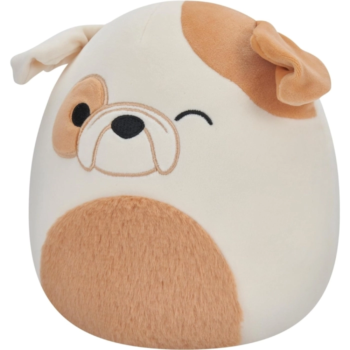 squishmallows - brock the bulldog - peluche 20cm