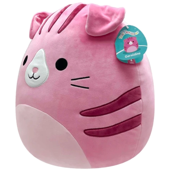 squishmallows - geraldine scottish fold cat - peluche 40cm