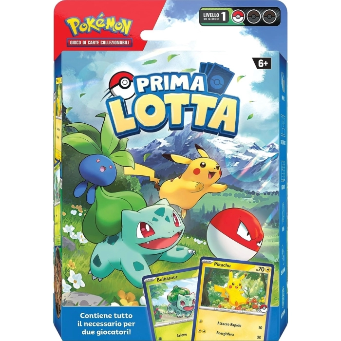 pokemon gcc - prima lotta - my first battle mazzo bulbasaur e pikachu (ita)