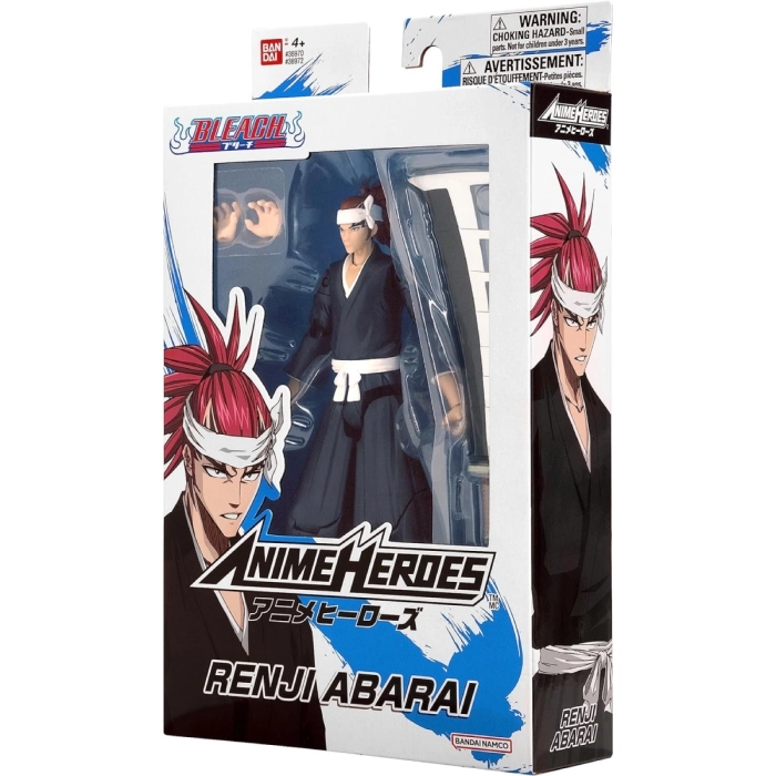 anime heroes - bleach - renji abarai - personaggio 17cm