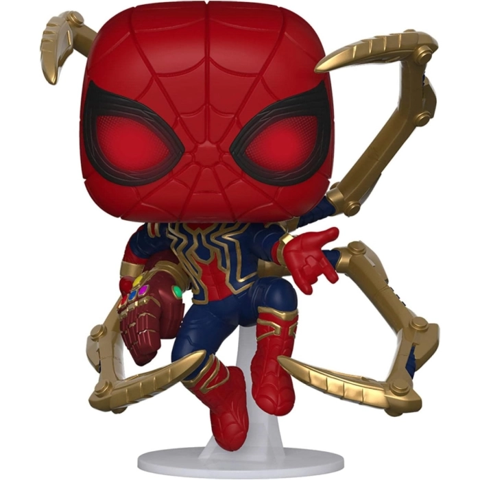 marvel avengers endgame - iron spider with nano gauntlet 9cm - funko pop 574