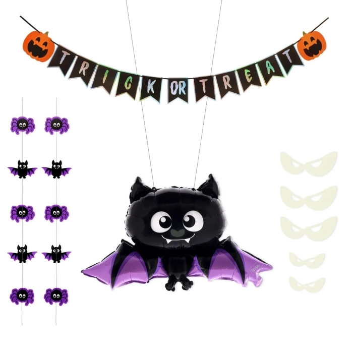 set decorazione porta halloween - trick or treat