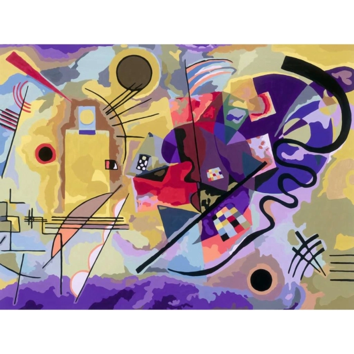 creart - kandinsky: giallo, rosso, blu