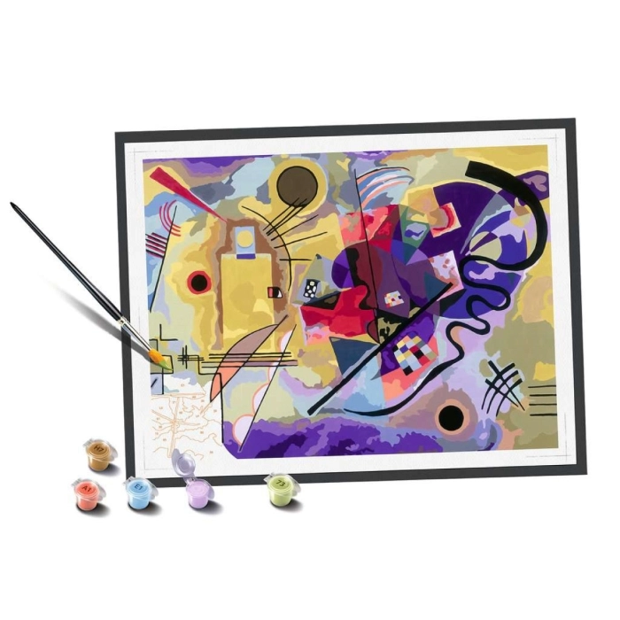Ravensburger - CreArt ART COLLECTION Kandinsky: Giallo, rosso, blu, Kit per  Dipingere con i Numeri, Contiene Tavola Prestampata 30x40cm, 2 Pennelli,  Colori e Accessori, Gioco Creativo e Relax per Adulti 14+ Anni a 29,99 €
