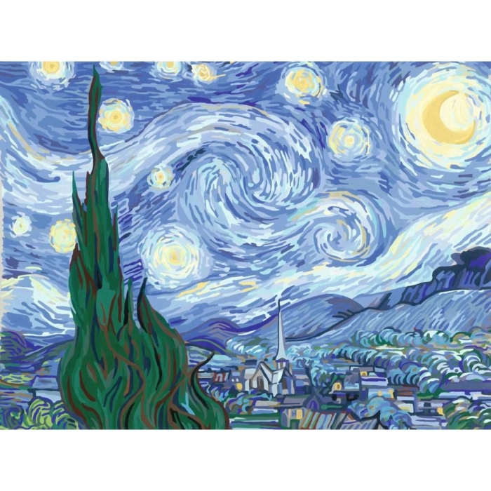 creart - van gogh: notte stellata