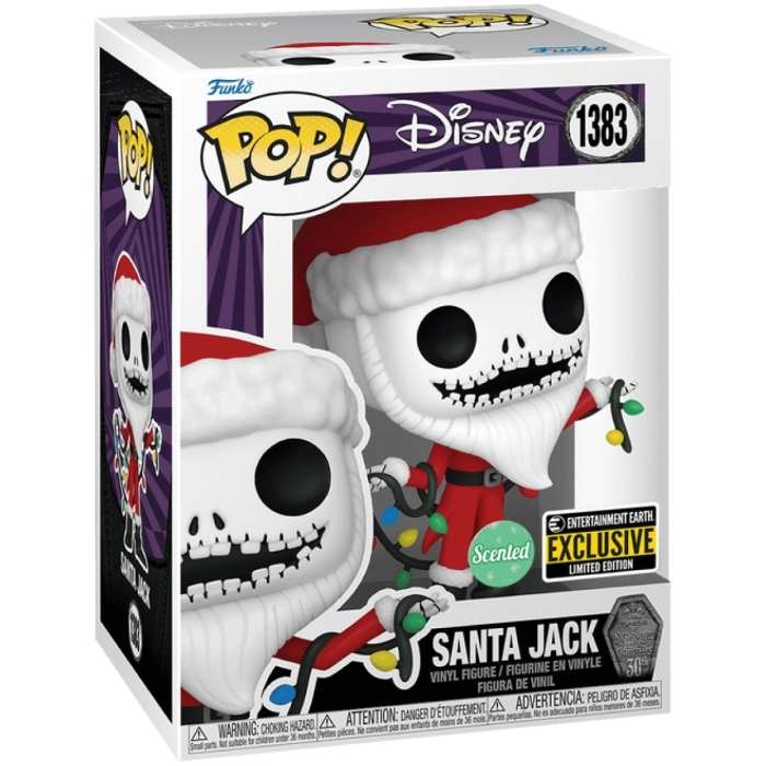 disney: nightmare before christmas - santa jack 9cm - funko pop 1383