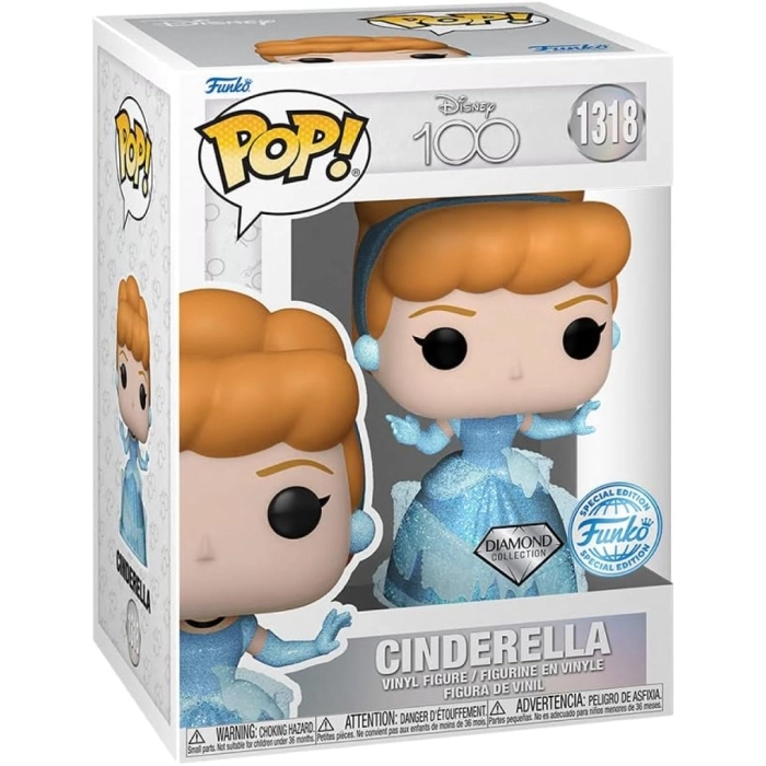 disney: 100th anniversary - cinderella 9cm - funko pop 1318 limited edition