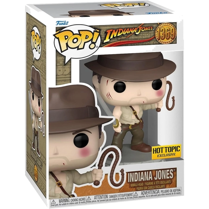 indiana jones - indiana jones with whip exclusive 9cm - funko pop 1369
