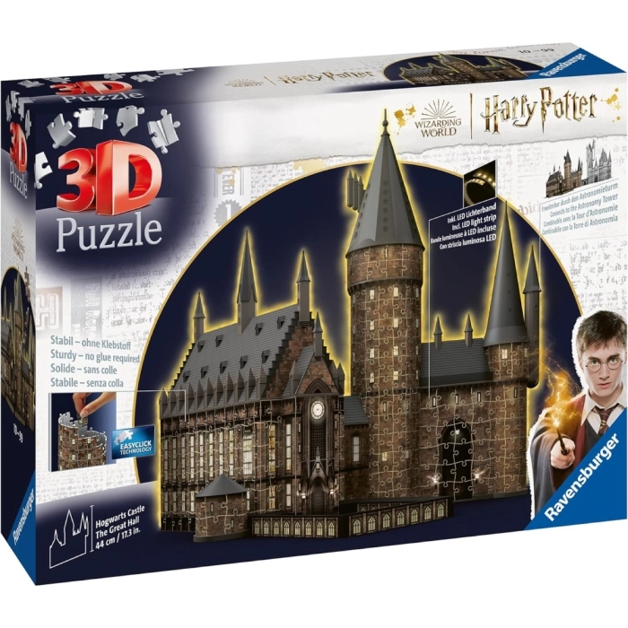 harry potter - hogwarts castle the great hall - puzzle 3d