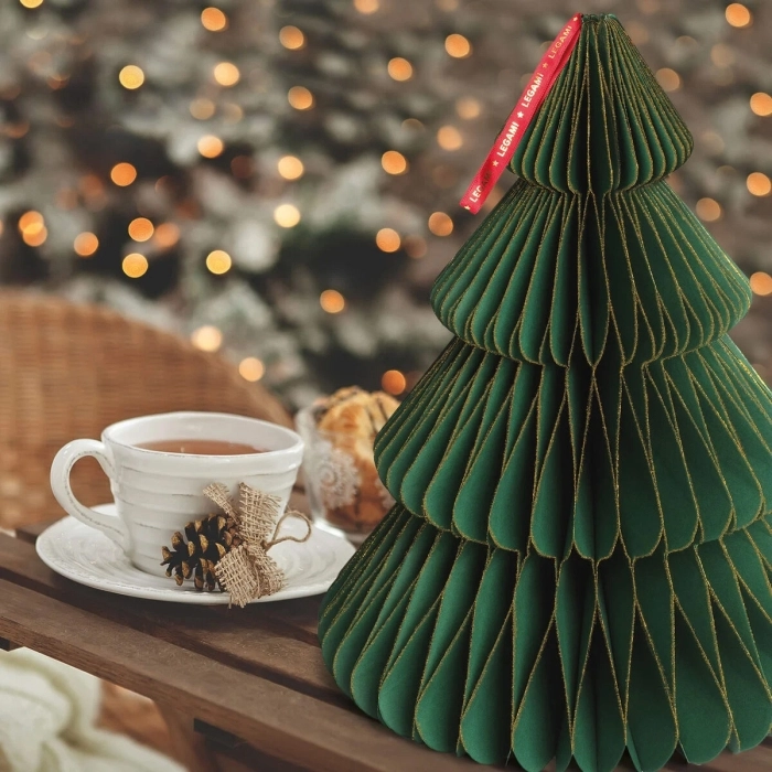 albero di natale pieghevole in carta