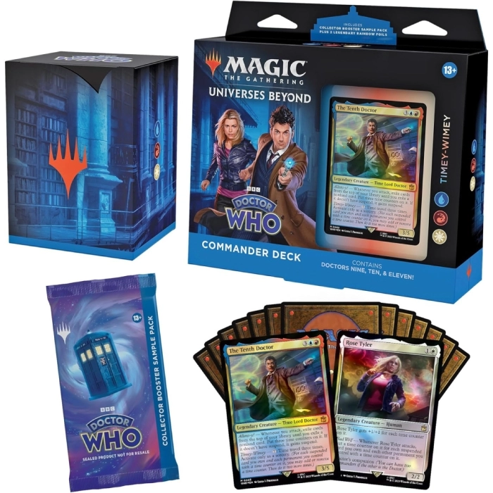 magic the gathering - universes beyond - doctor who - commander deck - time wimey (eng)