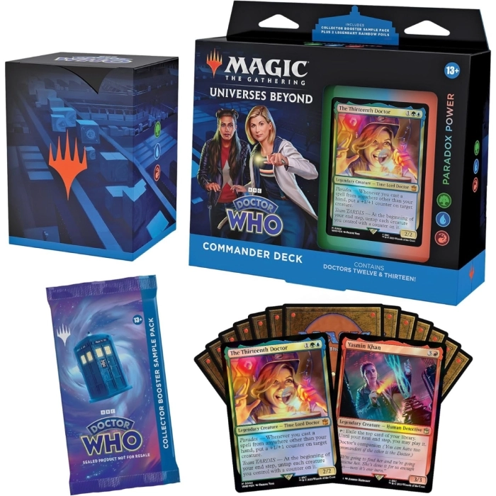 magic the gathering - universes beyond - doctor who - commander deck - paradox power (eng)
