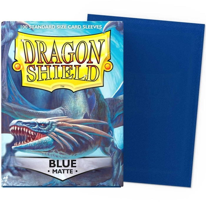 dragon shield standard sleeves - blue matte (100 bustine protettive)