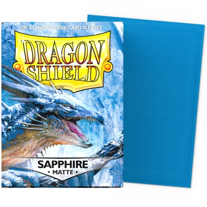 dragon shield standard sleeves - sapphire matte (100 bustine protettive): 1