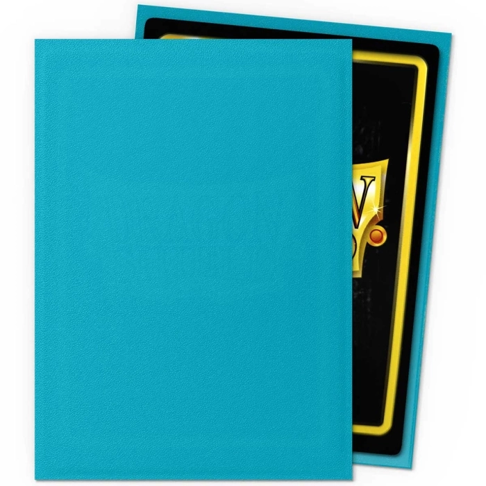 dragon shield standard sleeves - turquoise matte - players' choice (100 bustine protettive): 2