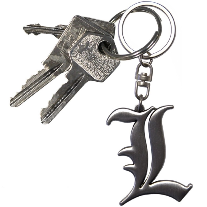 death note - keychain 3d - l symbol