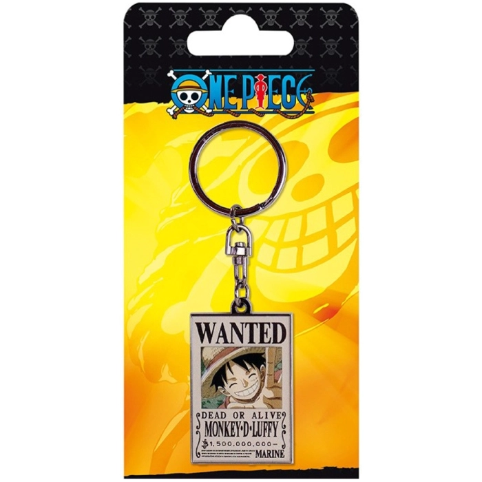 one piece - keychain - wanted luffy