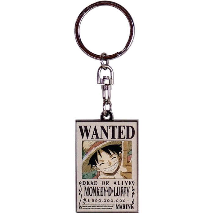 one piece - keychain - wanted luffy