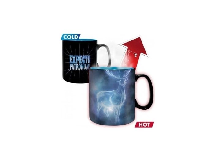 harry potter - tazza termosensibile 460ml - expecto patronum!