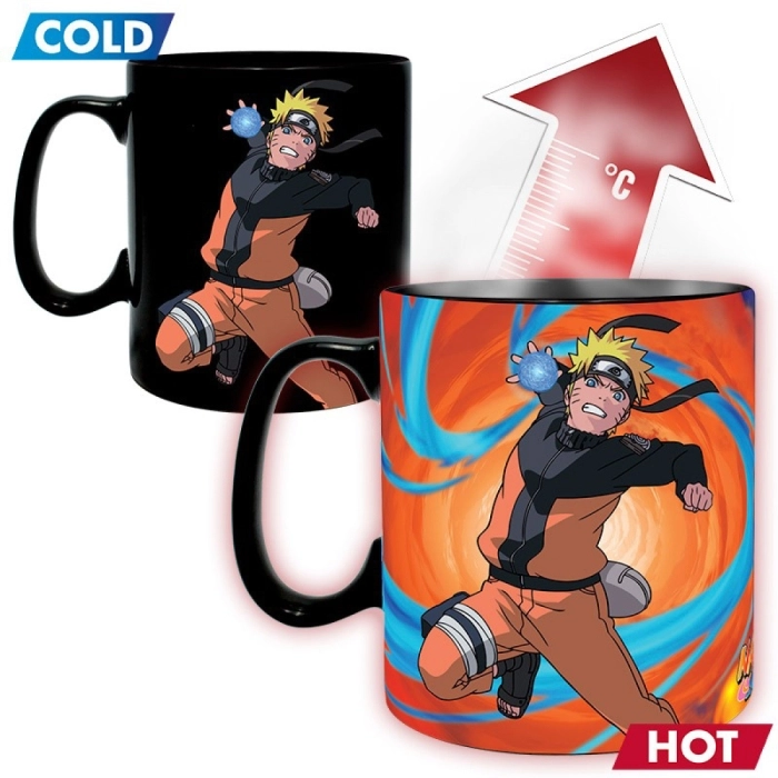naruto shippuden - tazza heat change 460ml - duello: 2