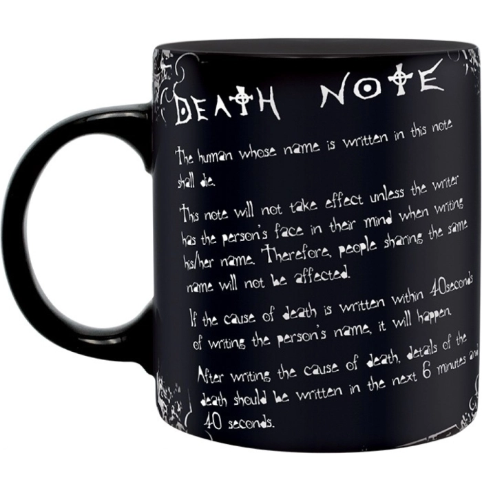 death note - tazza 320ml - l e regole